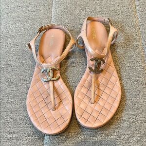 Chanel Pink Sandals